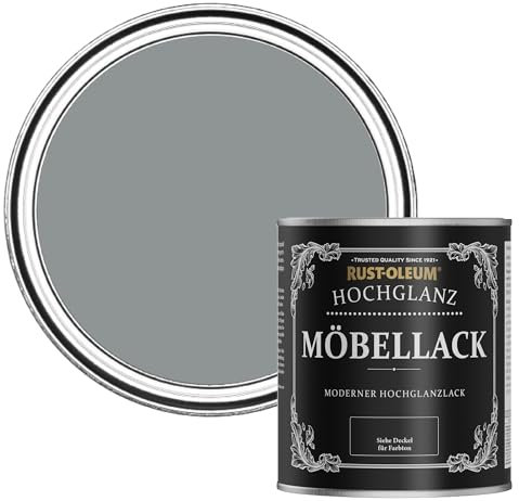 Rust-Oleum Mid Grey Furniture Paint in Gloss Finish - Mid-Anthracite 750ml