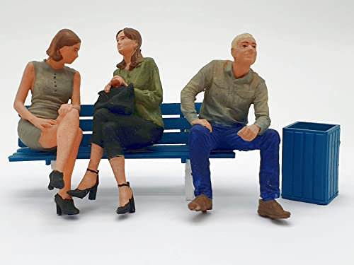 Iberplace 40010 Sitzende Figuren Spur G (1:22,5) – Modellbausatz für Gartenbahn Diorama & Modellbau