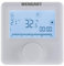 Wengart Thermostat de cheminée à gaz WG06BW, écran LCD numérique, programmable, alimenté par Batterie, connecteur de Fil COM-NO-NC, rétroéclairage Blanc