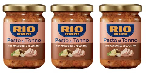 3 x Rio Mare Pesto al Tonno con Mandorle e Pecorino Tuna Pesto with Almonds and Pecorino 130 g