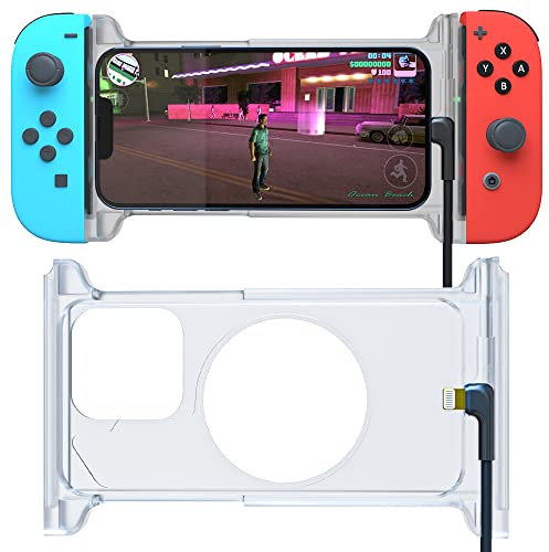 STKJoyer iPhone Switch Joycons Holder Lightning Gamepad Controller Holder Design for iPhone Connect Nintendo Switch Joycons