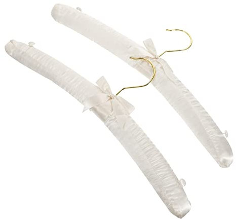 Artibetter 2 Stücke rutschfeste Seide Kleidung Anzug Kleidung Leinwand Knöpfe Mantel Schaum Aufhänger Pullover Schwamm Nach Hause Weiß Schwere Kostüm Hose Braut Schulter Brautjungfer Kleider