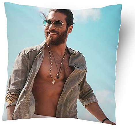 Can Yaman Cuscino 18 Idea Regalo Divertente Natale Compleanno Festa Donna Mamma Nonna Personaggi Famosi Collezione Decorazioni casa Divano Letto Serie TV Daydreamer Le Ali del Sogno Bitter Sweet