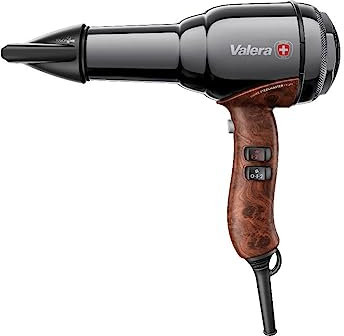 Valera Swiss Steel Master Light, professioneller Metall-Haartrockner mit Ionen-Generator, 2100 Watt, Schwarz-Chrom