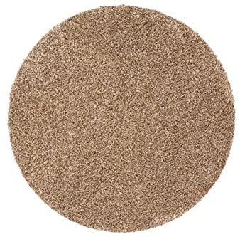 Astra Schmutzfangmatte innen waschbar ca. 80 cm rund – Sauberlaufmatte beige 100% Baumwolle Türmatte - Entra SAUGSTARK - rutschfeste Fußmatte pflegeleicht