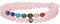 GAVU Bracciale di Quarzo Rosa da Donna con Pietre Naturali Chakra e Charm Om 16.5cm