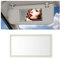 CGEAMDY Specchio Cosmetico Autoadesivo per Auto, Specchio Per Trucco Auto Retrovisore Interno, Auto Specchio per Uso Cosmetico con Aletta Parasole Autoadesiva, Universale Autoadesivo(Rettangolare)
