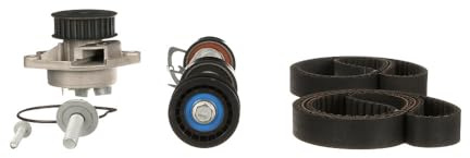 GATES KP45565XS Wasserpumpe + Zahnriemensatz Zähnezahl: 58 17 mm mit Wasserpumpe Kompatibel mit VW Golf 6 5K1 Golf 5 Schrägheck 1K1 | Kompatibel mit: SEAT ALTEA, ALTEA XL, IBIZA III, IBIZA IV, IBIZA IV SC, IBIZA IV ST, SKODA FABIA I, FABIA I Combi