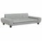 vidaXL Lit pour Chien, Canapé pour Animaux de Compagnie avec Cadre en Bois, Panier pour Chiots Maison Intérieur, Gris Clair 100x54x33 cm Velours