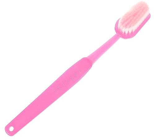 ibasenice Große Zahnbürstenstütze Riesiges Zahnbürsten-Ornament Party-zahnbürste Zahnbürsten-partydekorationen Zahnbürstendekor Comedy-partygeschenke Übergroße Beflockung Sauber Zauberstab