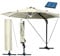 BRAST® Alu Sonnenschirm Ampelschirm | Ø360cm Beige + LEDs | Windsicherung & Schützhülle | viele Modelle | UV-Schutz 80+ | wasserabweisend | drehbar schwenkbar & höhenverstellbar
