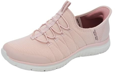 Skechers Damen Virtue Glow Sneaker, Rose Mesh, 37 EU