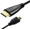 REY Cable HDMI 1.4 4K a Micro HDMI con Ethernet, 1M