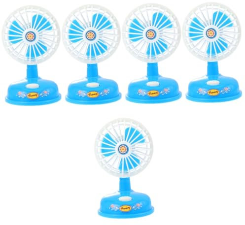 Abaodam 5 Pcs Simulation Electric Fan Office Birthday Miniature Fan Ornaments Mini Handheld Fan Simulated Electric Fan Play House Toy Plastic Child Cosplay Rice Cooker