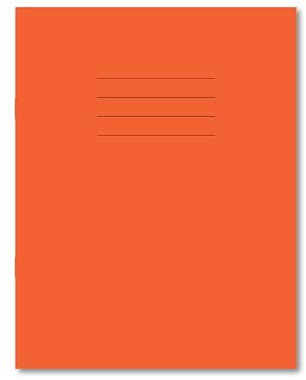 Hamelin 9 x 7 Exercise Books 5mm Squared 48 page 100 pack in Orange