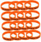 BESTonZON 20St Partyarmband aus Silikon Motivationsarmbänder Basketball Basketball-Armband Sportmannschaft Nachricht Armbänder Party-Armband Silikon-Armbänder Silikonarmband Kieselgel Orange