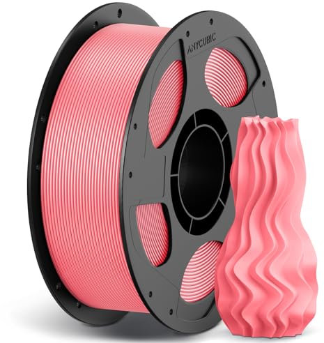 ANYCUBIC Hohe Geschwindigkeit PLA Filament 1.75mm, Refill Filament und Spool Kit,Bis zu 600 mm/s High Speed 3D Drucker Filament, Intelligente Identifikation, HS PLA Rosa
