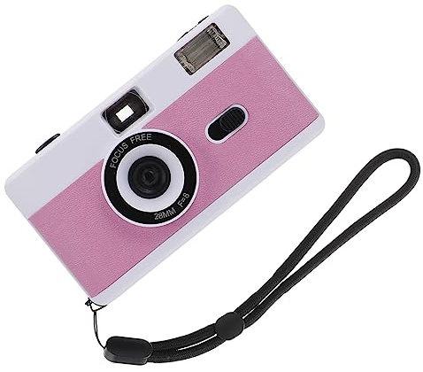 ELAYARD Fotocamera Analogica Vintage Riutilizzabile in Abs Flash Integrato, Compatibile Pellicola 35mm, senza Batteria per Foto Facili