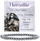 Bivei Hämatit - erdend Kristall Armband für Frauen 4mm Perlen Halbedelstein Natürlicher Stein Dehnbarer Elastischer Schmuck Yoga Geschenke