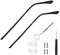 Brillenbügel,1 Paar Metall-Brillen-ErsatzbügelEtwa 13,5cm lang, Schwarz, Inklusive Drei in Einem Schraubendreher Reparaturwerkzeuge, Nasenpads und Schrauben, Modisch und langlebig, Einfach zu Ersetzen