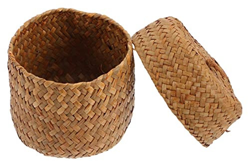 SOIMISS Panier Tressé Fait Main Pour Fleurs Panier De Rangement Ménager Boîte Cadeau Naturelle Et Polyvalente