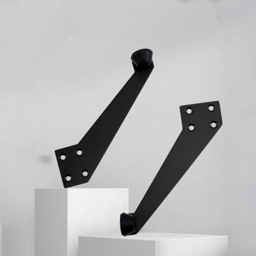 Door Stoppers with Rubber Padding, 90 Degree Angle Stainless Steel Design for Left and Right Doors