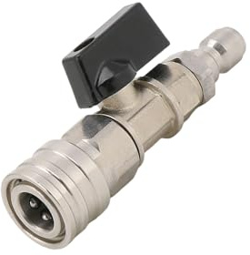 Vannes de nettoyeur haute pression en acier inoxydable 3/8/1/4 Raccords rapides et interrupteurs de contrôle de l'eau pour nettoyeur haute pression