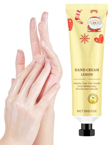 Byuexhp Bio Handcreme | 30g Hand Lotion mit Zitronenduft für die Pflege | Weichmachende Hautcreme - Für Zuhause Unterwegs Beruf Reise Nacht Alltag Alle Hauttypen