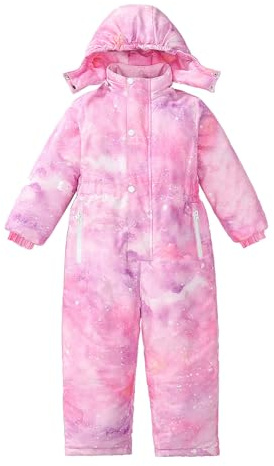 Combinaison de Ski Enfants Garçons Fille Combinaison Ski ado Ensembles de Neige Doudoune à Capuche Salopettes Imperméable Vetement Ski Enfant Veste en Duvet Hiver Chaud Tenue Plein pour 4-12 Ans z22