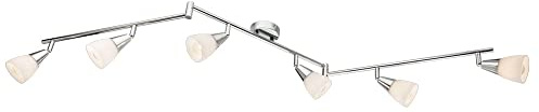 Deckenleuchte Deckenlampe Chrom, 6xE14