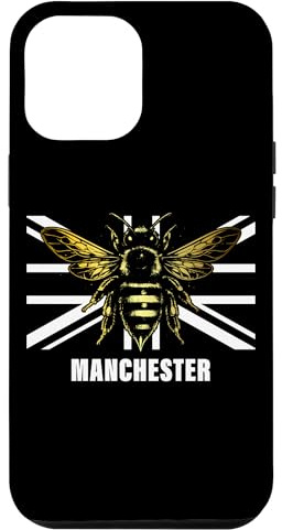 Manchester Bee UK Flag United Kingdom Souvenir Case for iPhone 12 Pro Max