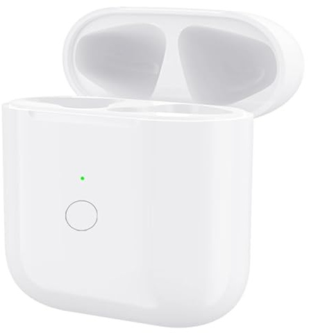 AIRCASES Wireless Charging Case Only for Air Pods 1st 2nd gen, Charger Case Compatible with Air Pods 1/2 Gen Replacement Charger Cases, Support Bluetooth Pairing& Sync Button, Earbuds Not Included
