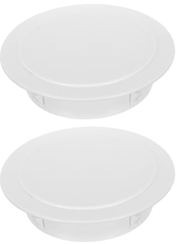 WATIIFUFU Lot de 2 Bouchons pour Trou de Hotte Aspirante 152-168 Mm, Cache-conduit Mural en Plastique Haute Densité Résistant la Chaleur Huiles, Couvercle D'étanchéité pour