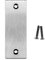 Drückerschild blind aus massivem Edelstahl Bohrlochabstand 67mm Blindrosette Blindschild