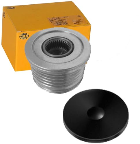 HELLA 9XU 358 038-801 Alternator Freewheel Clutch - Thread Size: M16x1,5 - Number of grooves: 5 - with cap