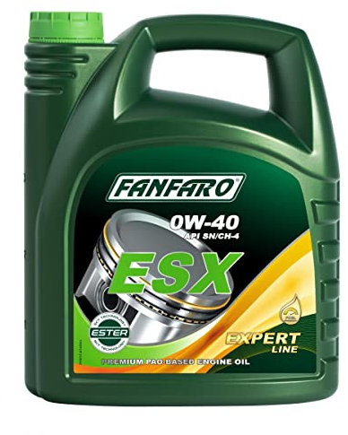 FANFARO Motoröl 0W-40 Expert Line Vollsynthetiköl Motor Öl ACEA A3/B4 API SN API CH-4 ESX 4L