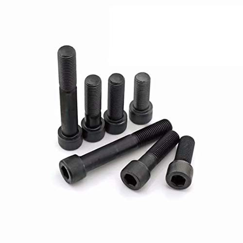 ABBOTT Lot de 2 vis à tête hexagonale M8 x 50 mm (pas de 1 mm) Filetage fin 12,9 Grade Alliage d'acier