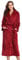 Vlazom Dressing Gowns, Unisex Soft Robe Cosy Terry Towelling Bathrobe for Women/Men, Wine Red, 43813