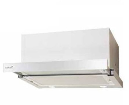 CATA TFH 6630 WH Dunstabzugshaube Touch-Bedienfeld 6 Absaugstufen einstellbare Beleuchtung leiser Motor Edelstahl Energieklasse A 60 cm