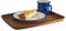 APS Tabla de servicio, tabla de madera de acacia aceitada, bandeja de madera, tabla de madera de servicio, marrón, 25 x 30 cm, 2 cm de altura