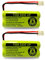 OXWINOU Replacement Battery BT183342/BT283342 BT166342/BT266342 BT162342 / BT262342 BT166342 Compatible with CS6114 CS6419 CS6719 AT&T EL52300 CL80112 CS6719-2 2.4V 400mAh (2 Pack)