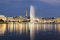 Fototapete - Hamburg Alsterfontäne (Vlies-Fototapete (Kleistertapete)) 250 x 166 cm