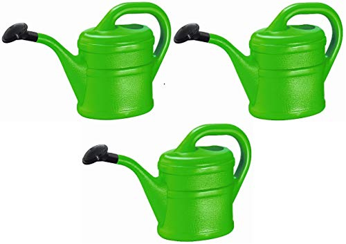 Gießkanne 2L grün (3X) Blumenkanne Gartengießkanne Farbauswahl