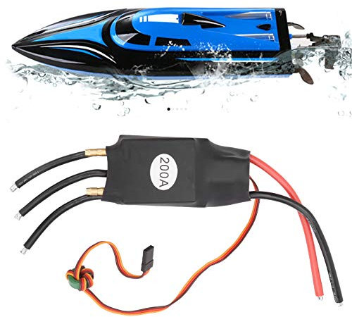 RC ESC, 200A ESC Bürstenlose Wasserkühlung Elektrischer Drehzahlregler ESC Kompatibel mit RC-Bootsmodell