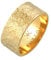Kuzzoi Herrenring (9 mm) Massiv Handgeschmiedet, Bandring für Männer aus 925 Sterling Silber vergoldet, Goldener Silberring im Used Look, Ring mit rustikaler Struktur, Ringgröße 66, 0612152920_66