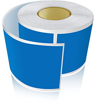 300 Stück Blau Rechteckig Aufkleber 5 x 7.6cm Farbkodierung Selbstklebend Etiketten Umzug Rollen Ablösbar