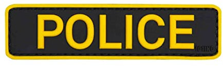 Emblem 3D Rubber Patch Police