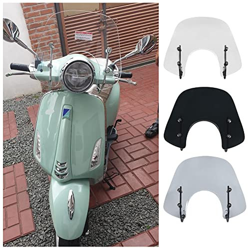 Scooter Windschutzscheibe Flyscreen Deflectors Visier für Vespa Primavera 50 125 150 Primavera 50 Primavera 125 2017 2018 2019 2020 2021 2022 Sport Bikes Windschutzscheibe (Clear-Tall-Bildschirm)