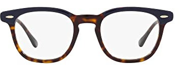 Oakley Damen Rx5398 Hawkeye Square Sonnenbrille, Blau auf Havanna-/Demo-Linse