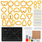 Yayatty 294 Stück Ohrring Schneider für Polymer Ton Set, 25 Form Polymer Clay Earring Making Kit mit Ohrringe Zubehör, Plastic Clay Ohrringschneider für Polymer Clay Schmuckherstellung